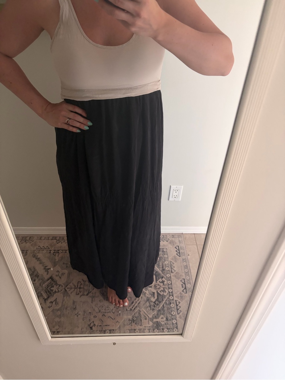 ✨3/$30 Wilfred Chic Silk Two-Tone Sleeveless Dress